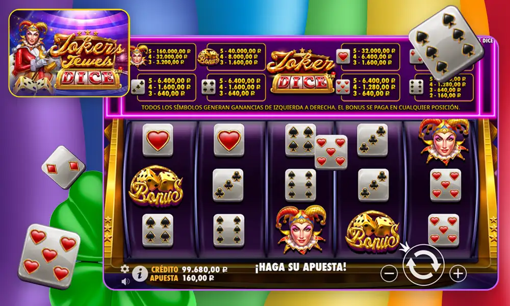 Joker Jewels Dice Tragamonedas